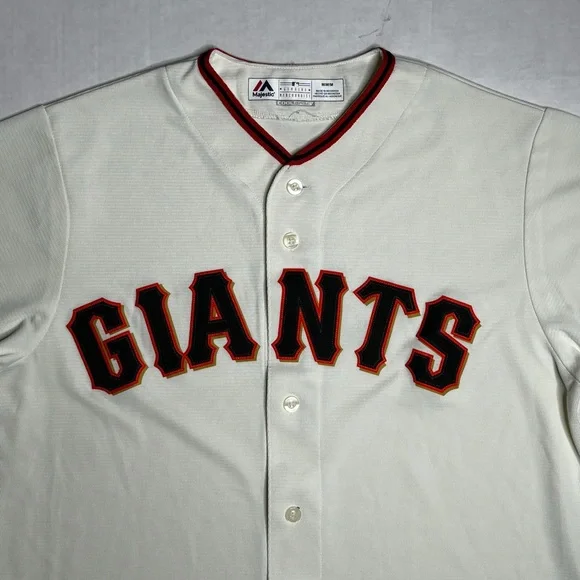 Majestic White and Black Giants Jersey - Picture 3 of 13